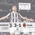 Bianconeri hancurkan Rossoneri dengan skor 3-1