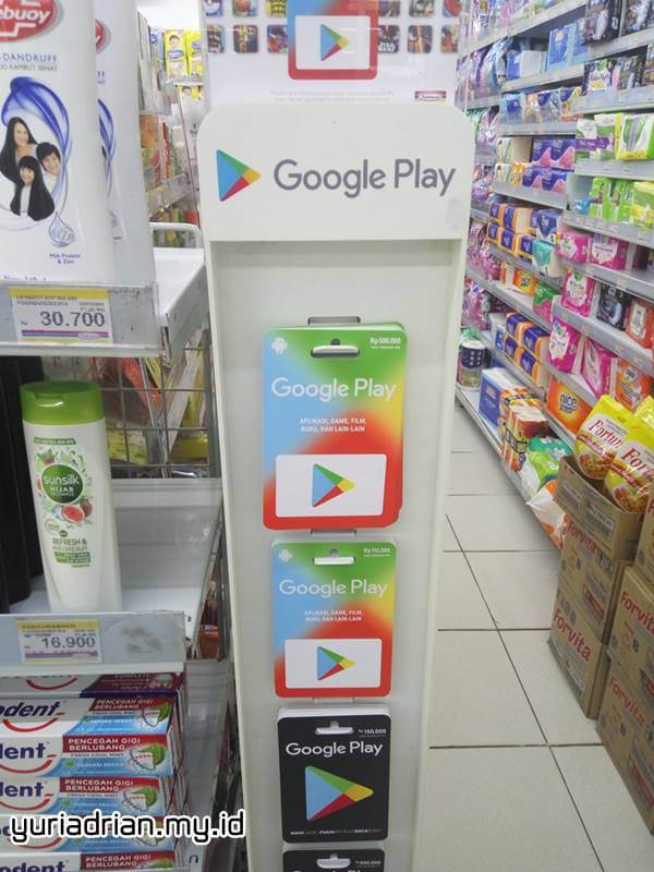 Cara Membeli Voucher Google Play di Indomaret Bojonggede - Yuri Adrian