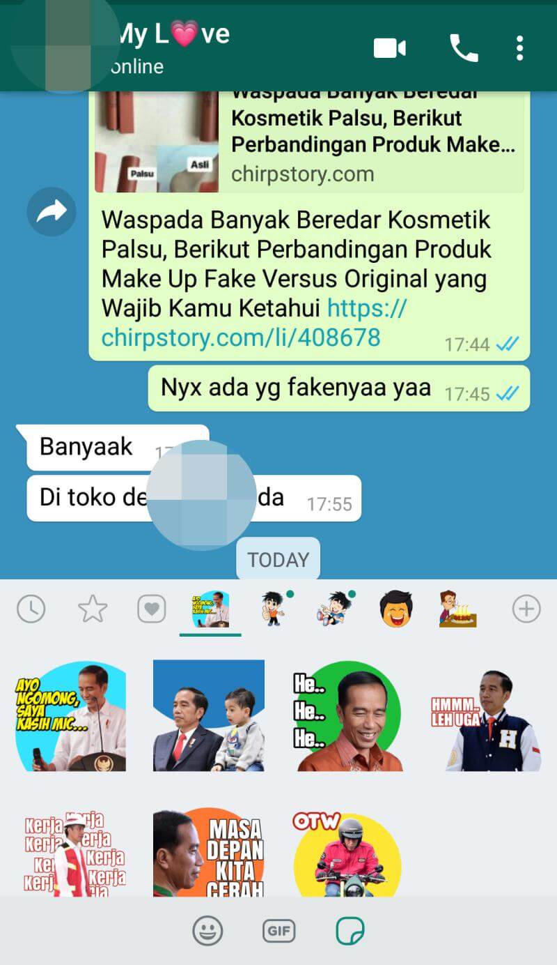 Cara Menambah Stiker WA Pak Jokowi Yang Keren Banged