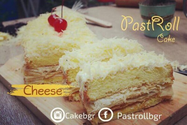 Pastroll Cake rasa Cheese alias rasa keju. Coba deh perpaduan rasanya yang bikin nagih. Dijamin.