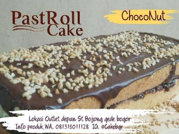 Pastroll Cake rasa ChocoNut menambah pilihan rasa Kue Kekinian di Bojonggede Bogor.