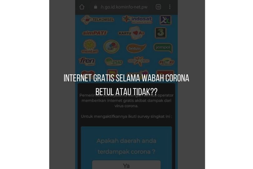 Internet Gratis Selama Wabah Corona Betul Atau Tidak?