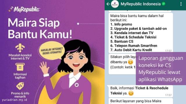 Lampu Merah Modem MyRepublic Menyala LOS - Yuri Adrian