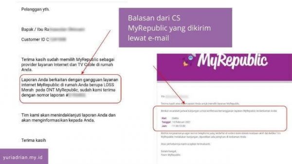 Lampu Merah Modem MyRepublic Menyala LOS - Yuri Adrian