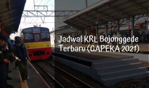 Jadwal KRL Bojonggede Terbaru (GAPEKA 2021)